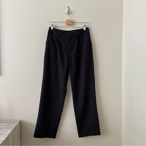 CLUB Monaco-Wide Leg Black High Rise Pants